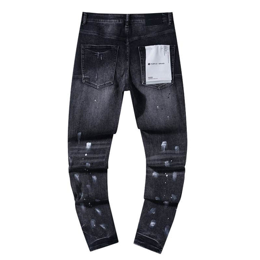 Men's Purple Fashionable Casual Jeans Pants Size 30-38