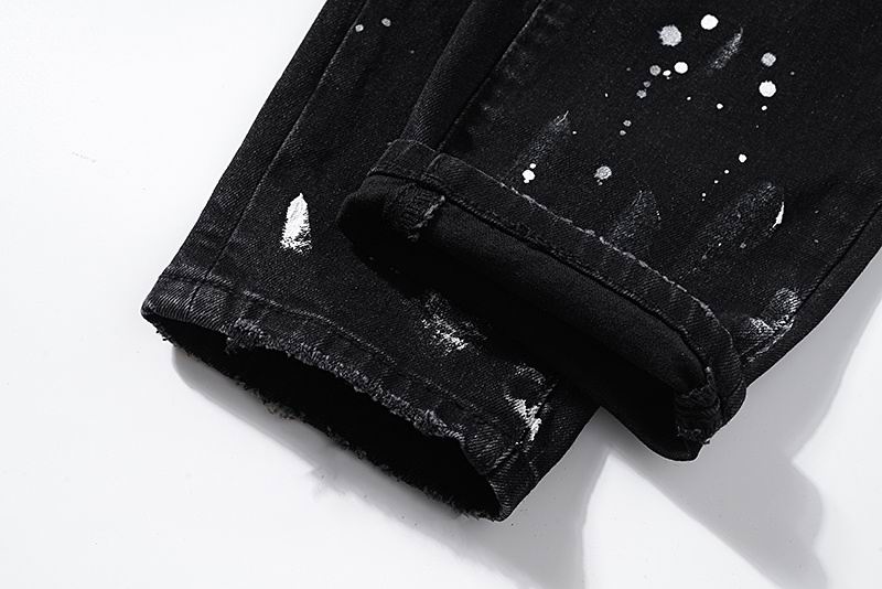 Men's Purple Fashionable Casual Jeans Pants Size 30-38