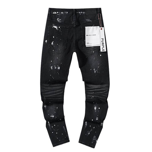 Men's Purple Fashionable Casual Jeans Pants Size 30-38