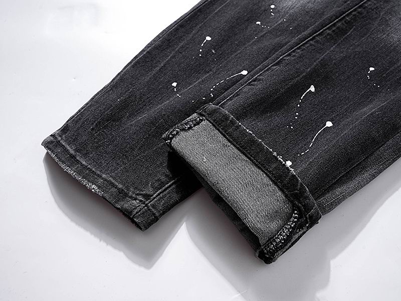 Men's Purple Fashionable Casual Jeans Pants Size 30-38