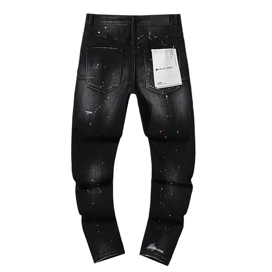 Men's Purple Fashionable Casual Jeans Pants Size 30-38