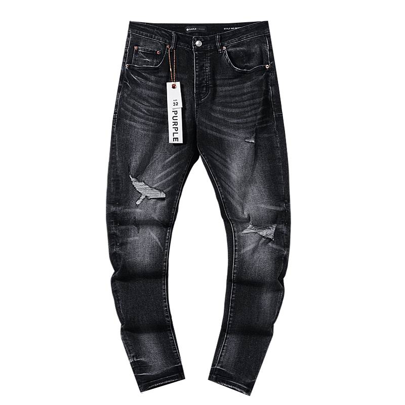 Men's Purple Fashionable Casual Jeans Pants Size 30-38