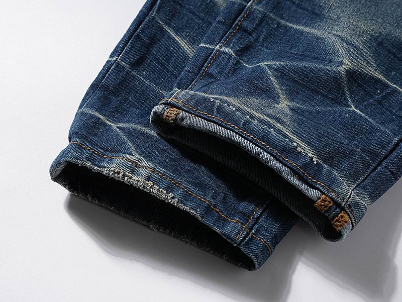 Men's Purple Fashionable Casual Jeans Pants Size 30-38