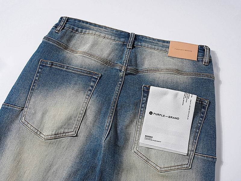 Men's Purple Fashionable Casual Jeans Pants Size 30-38