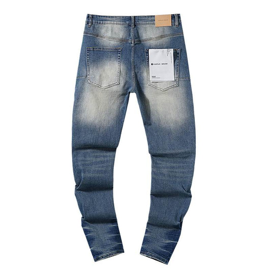 Men's Purple Fashionable Casual Jeans Pants Size 30-38