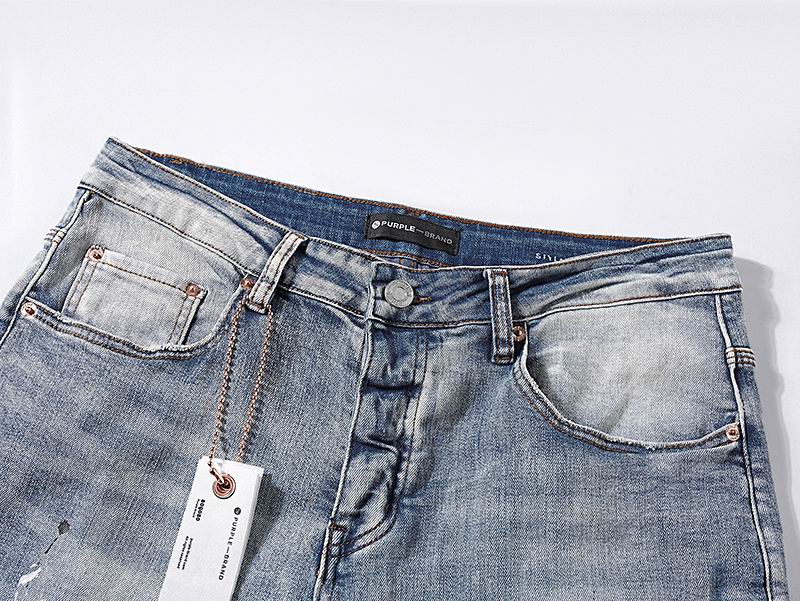 Men's Purple Fashionable Casual Jeans Pants Size 30-38