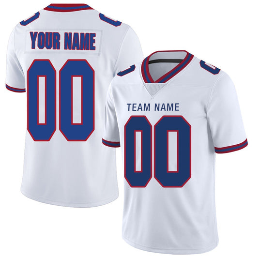 Custom Football Jerseys Team Player or Personalized Design Your Own Name for Men's Women's Youth Jerseys Navy