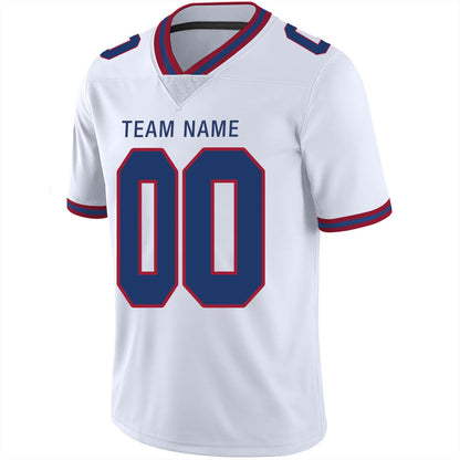 Custom Football Jerseys Team Player or Personalized Design Your Own Name for Men's Women's Youth Jerseys Navy