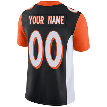 Custom Football Jerseys Team Player or Personalized Design Your Own Name for Men's Women's Youth Jerseys Orange