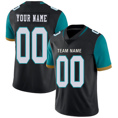 Custom Football Jerseys Team Player or Personalized Design Your Own Name for Men's Women's Youth Jerseys Teal