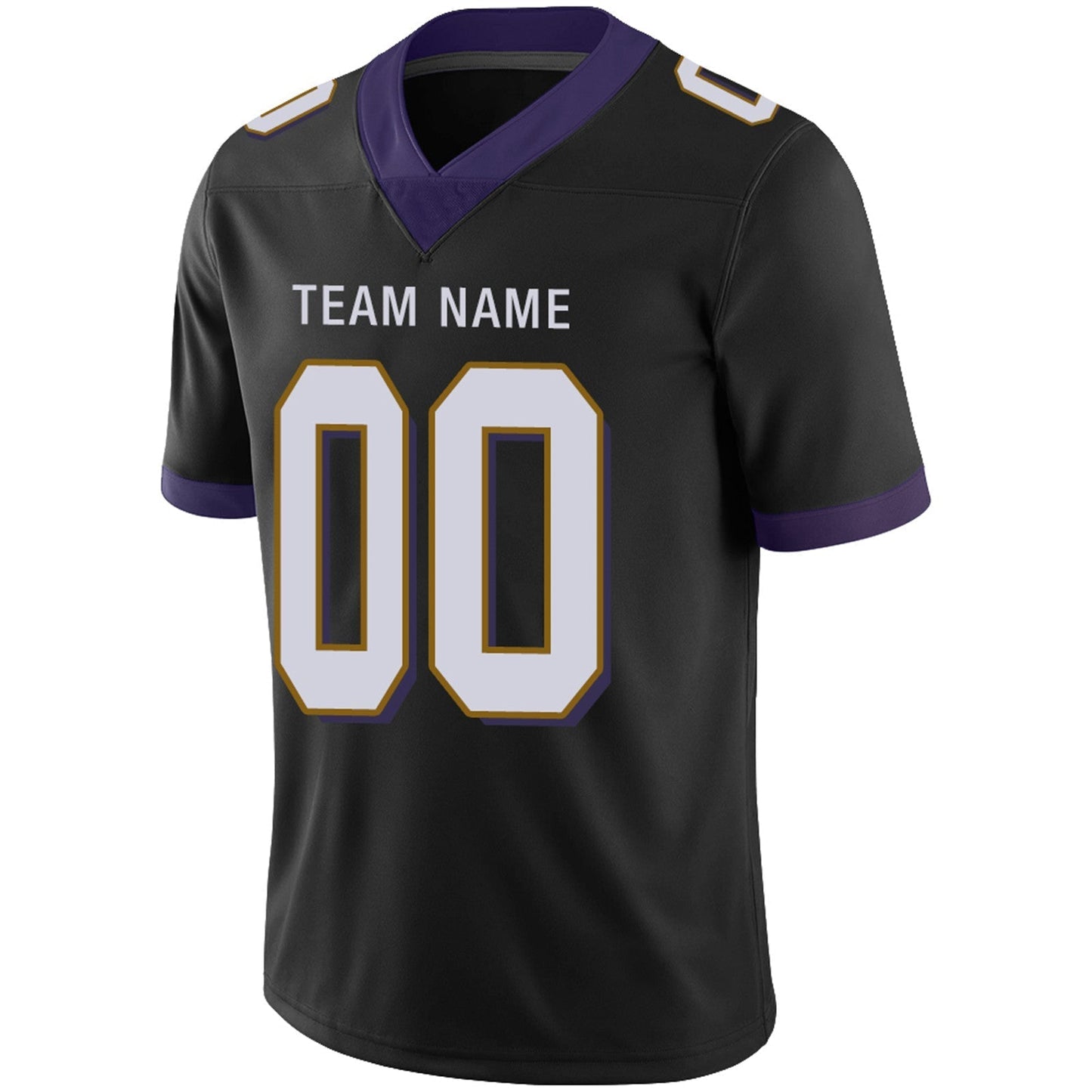 Custom Football JerseyS Team Player or Personalized Design Your Own Name for Men's Women's Youth Jerseys Purple