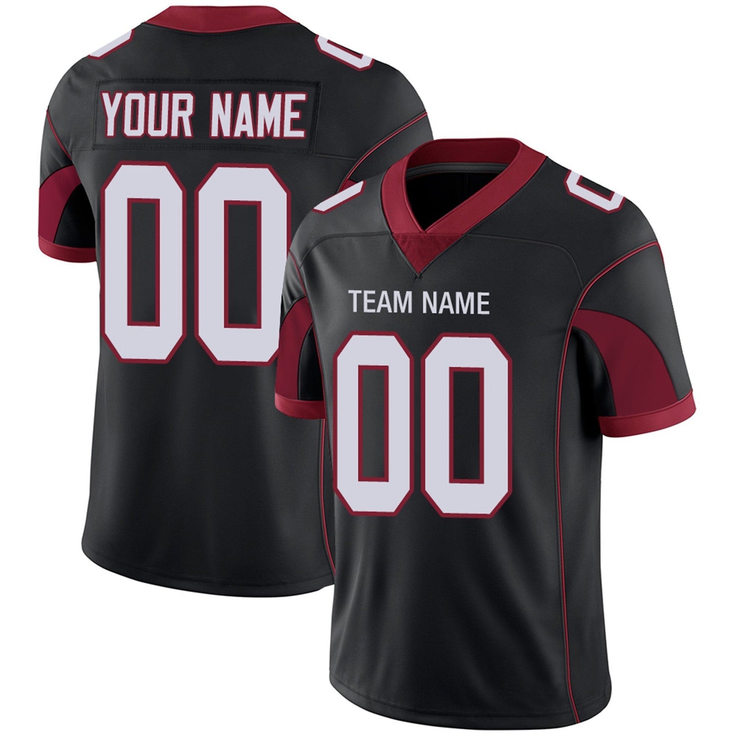 Custom Team Player or Personalized Design Your Own Name for Men's Women's Youth Jerseys Red Football Jerseys