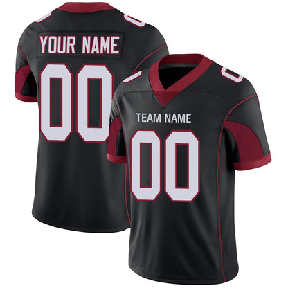 Custom Team Player or Personalized Design Your Own Name for Men's Women's Youth Jerseys Red Football Jerseys