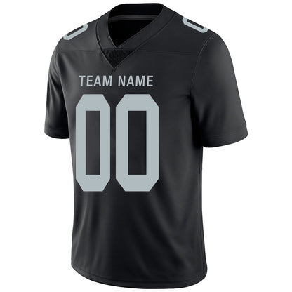 Custom Football Jerseys Team Player or Personalized Design Your Own Name for Men's Women's Youth Jerseys Black