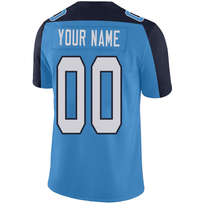 Custom Football Jerseys Team Player or Personalized Design Your Own Name for Men's Women's Youth Jerseys Navy