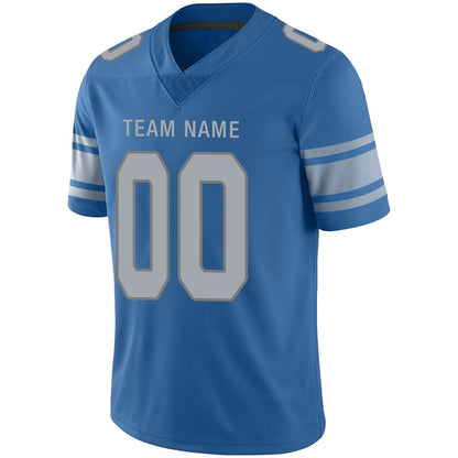 Custom Football Jersey Team Player or Personalized Design Your Own Name for Men's Women's Youth Jerseys Blue