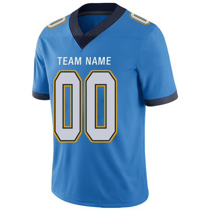 Custom Football Jerseys Team Player or Personalized Design Your Own Name for Men's Women's Youth Jerseys Navy