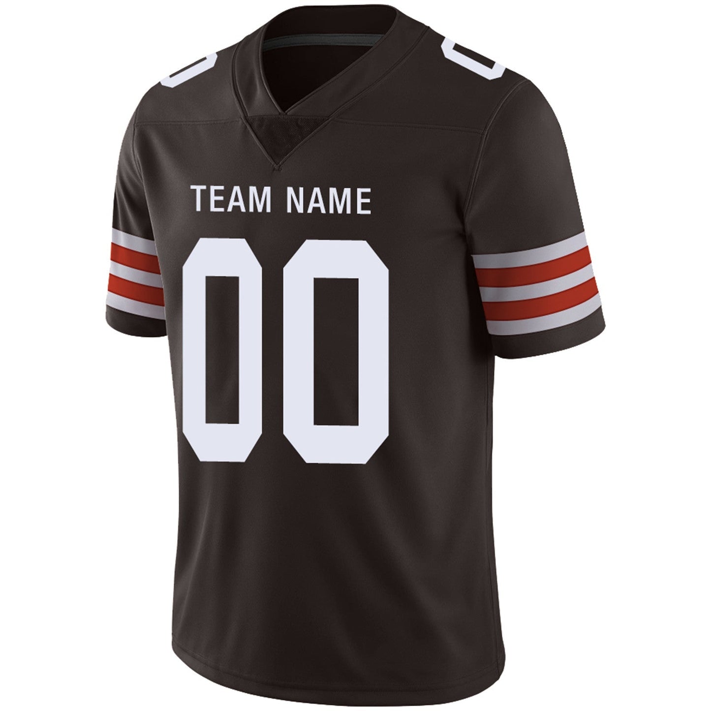 Custom Football Jersey Team Player or Personalized Design Your Own Name for Men's Women's Youth Jerseys Brown