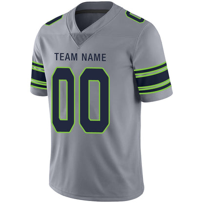 Custom Football Jerseys Team Player or Personalized Design Your Own Name for Men's Women's Youth Jerseys Navy