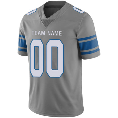 Custom Football Jersey Team Player or Personalized Design Your Own Name for Men's Women's Youth Jerseys Blue