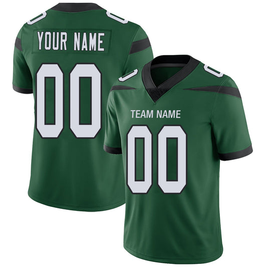 Custom Football Jerseys Team Player or Personalized Design Your Own Name for Men's Women's Youth Jerseys Green
