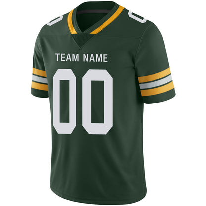 Custom Football Jerseys Team Player or Personalized Design Your Own Name for Men's Women's Youth Jerseys Green