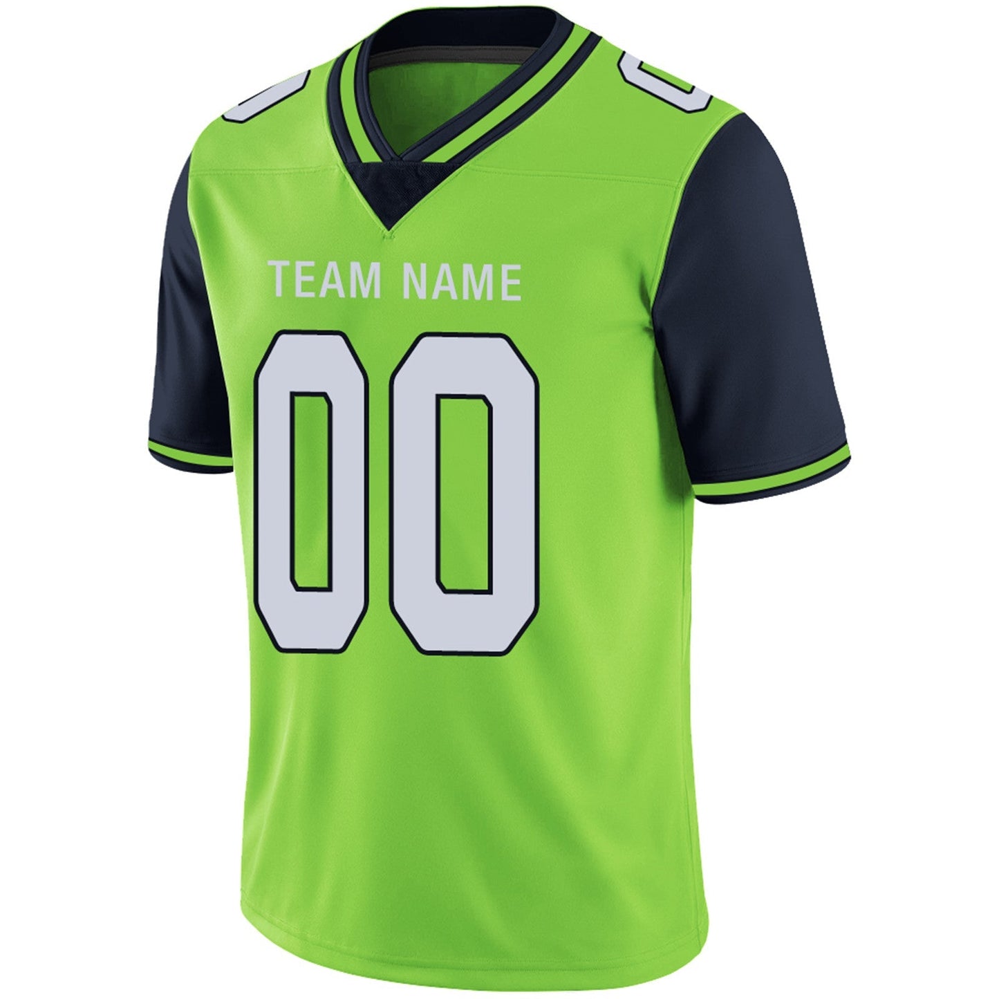 Custom Football Jerseys Team Player or Personalized Design Your Own Name for Men's Women's Youth Jerseys Navy