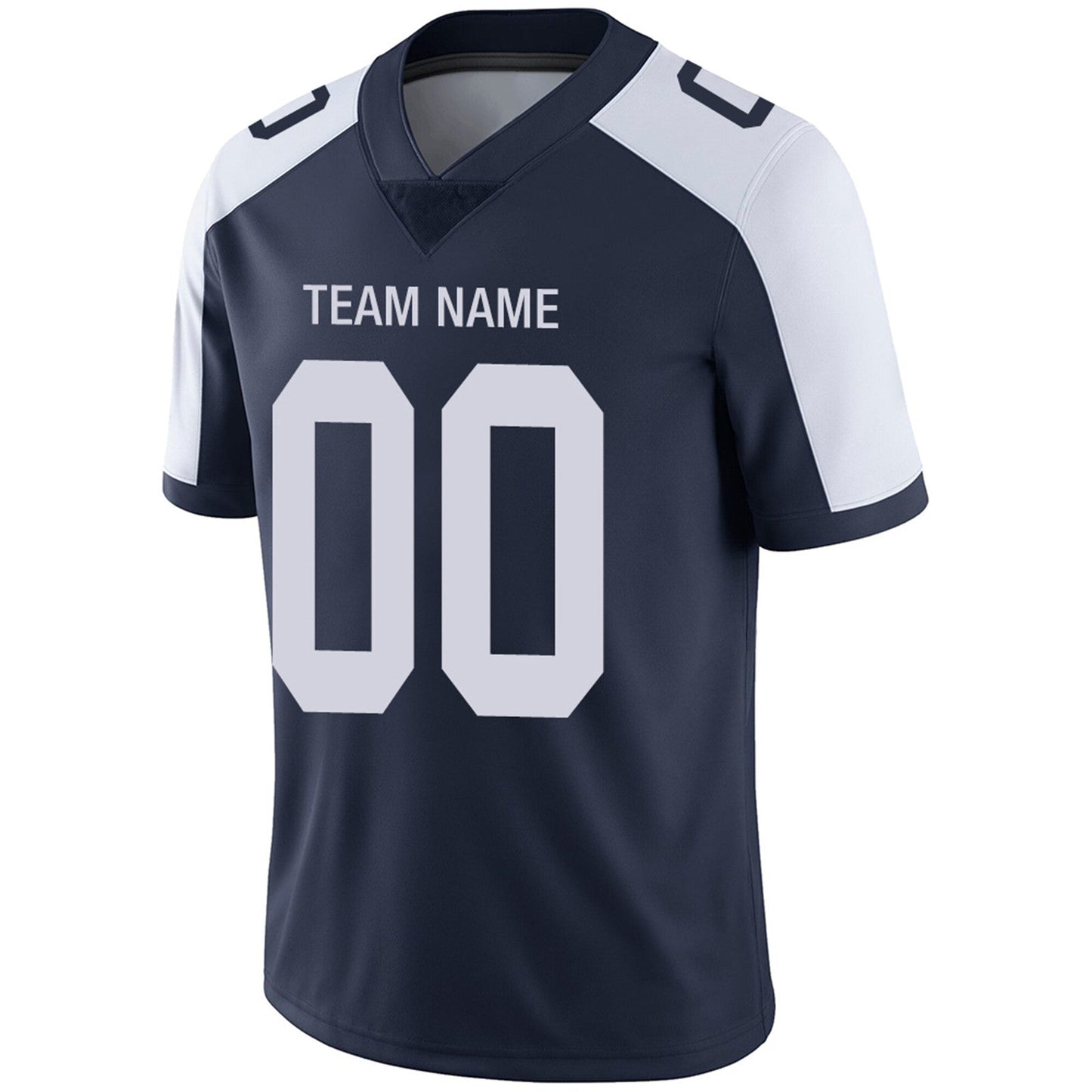 Custom Football Jerseys Team Player or Personalized Design Your Own Name for Men's Women's Youth Jerseys Navy