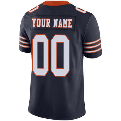 Custom Football Jerseys Team Player or Personalized Design Your Own Name for Men's Women's Youth Jerseys Navy