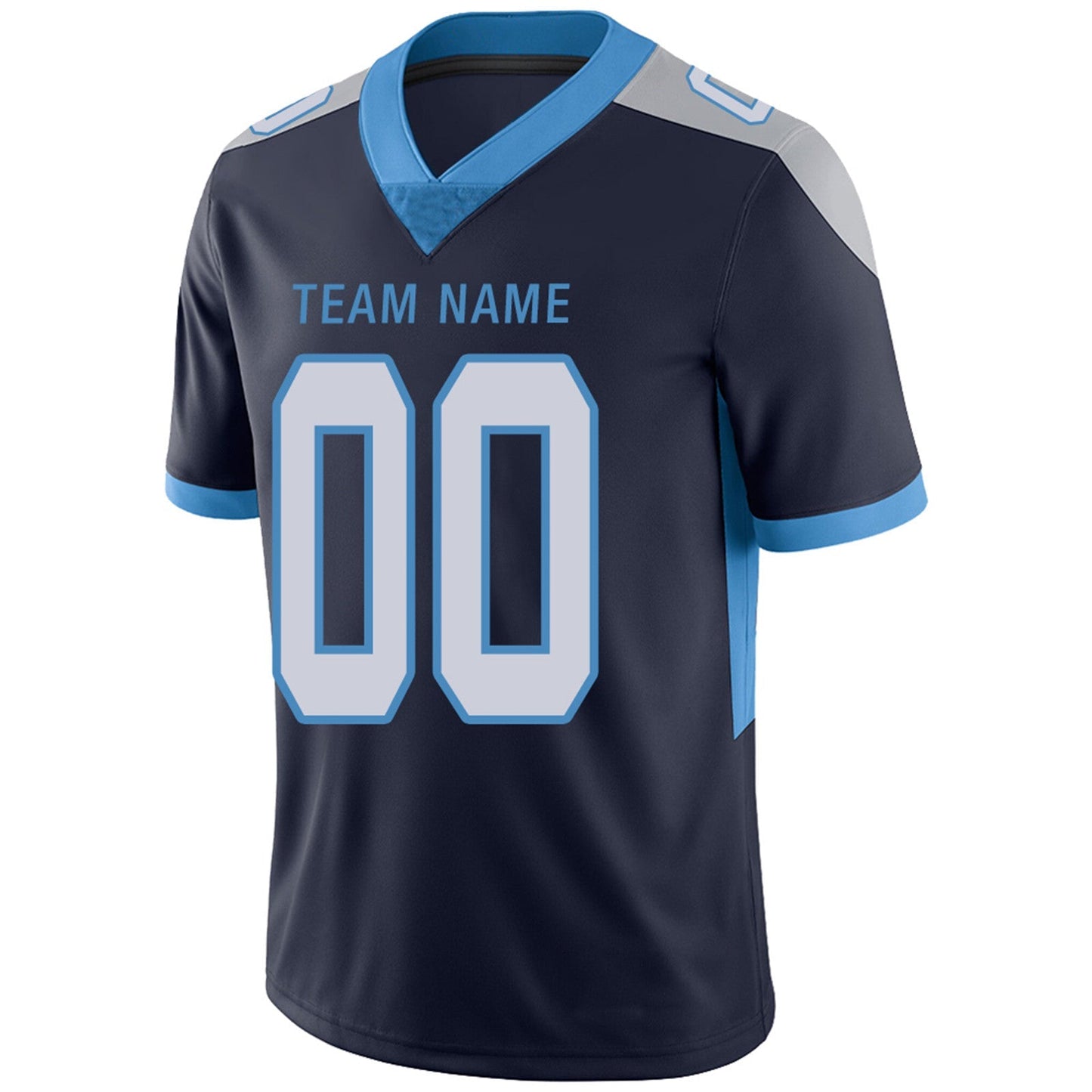 Custom Football Jerseys Team Player or Personalized Design Your Own Name for Men's Women's Youth Jerseys Navy
