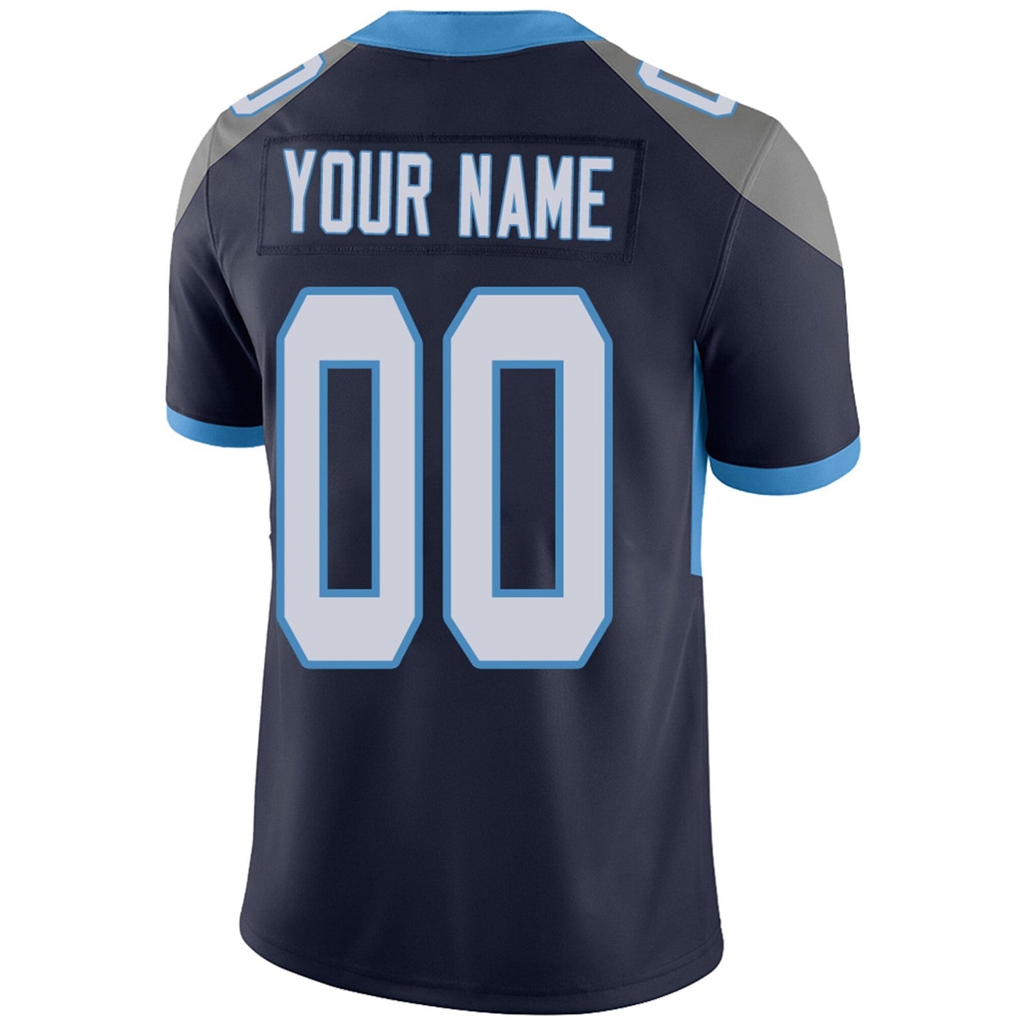 Custom Football Jerseys Team Player or Personalized Design Your Own Name for Men's Women's Youth Jerseys Navy