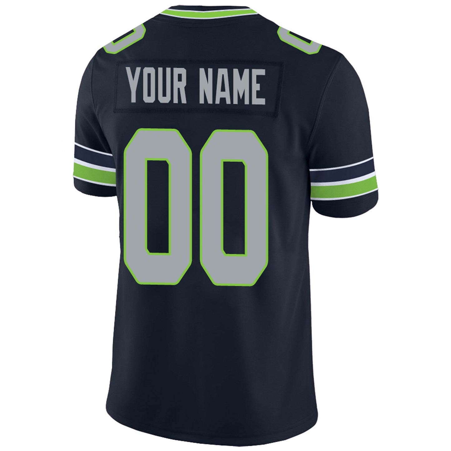 Custom Football Jerseys Team Player or Personalized Design Your Own Name for Men's Women's Youth Jerseys Navy