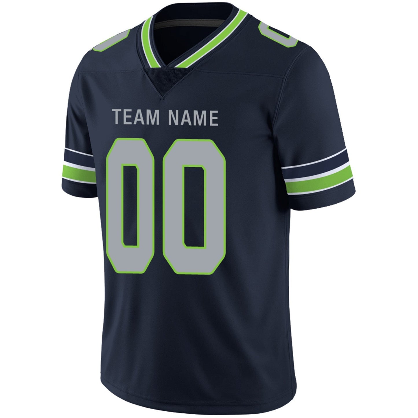 Custom Football Jerseys Team Player or Personalized Design Your Own Name for Men's Women's Youth Jerseys Navy