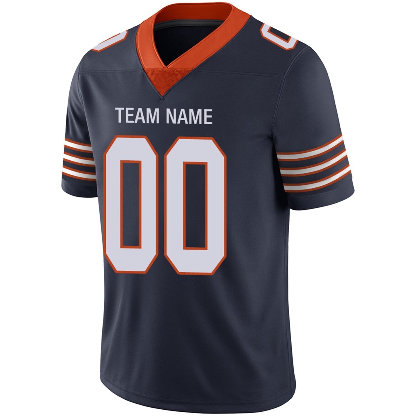 Custom Football Jerseys Team Player or Personalized Design Your Own Name for Men's Women's Youth Jerseys Navy