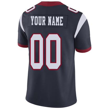 Custom Football Jerseys Team Player or Personalized Design Your Own Name for Men's Women's Youth Jerseys Navy