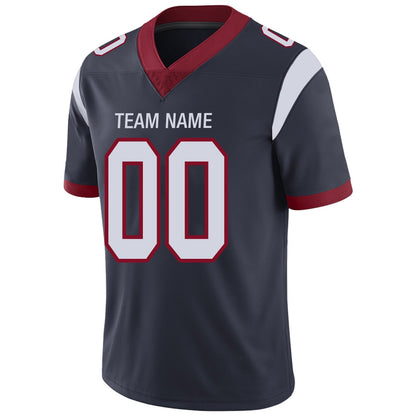Custom Football Jerseys Team Player or Personalized Design Your Own Name for Men's Women's Youth Jerseys Navy