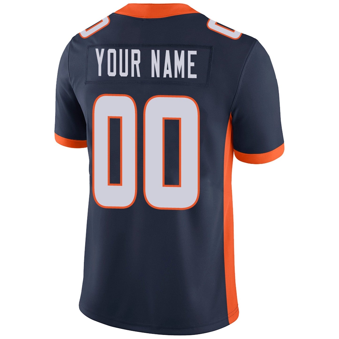Custom Football Jerseys Team Player or Personalized Design Your Own Name for Men's Women's Youth Jerseys Orange