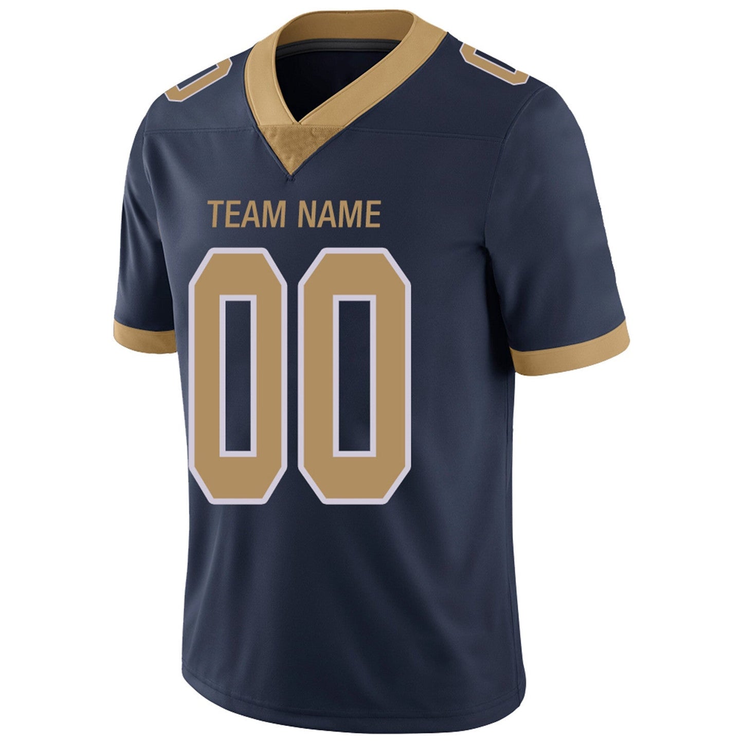 Custom Football Jerseys Team Player or Personalized Design Your Own Name for Men's Women's Youth Jerseys Navy