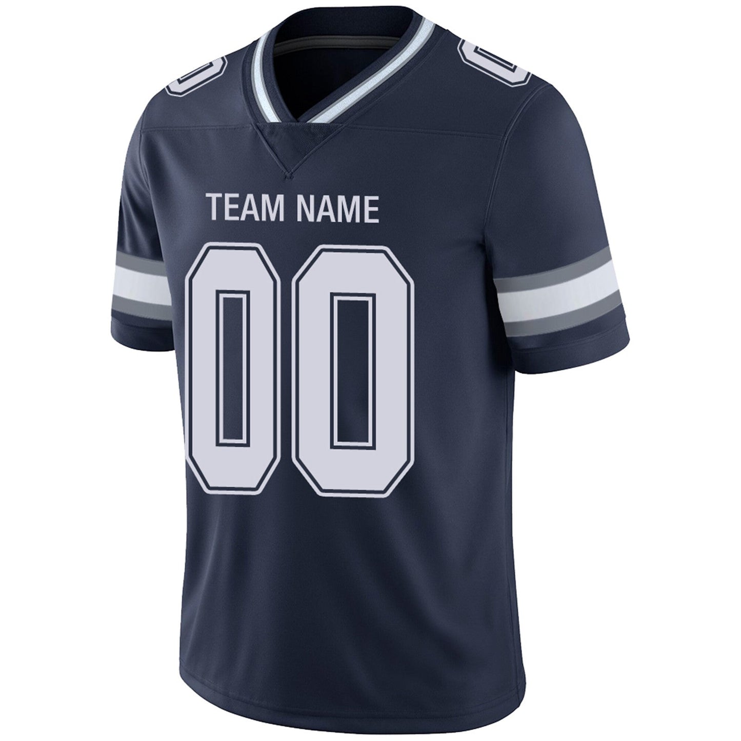 Custom Football Jerseys Team Player or Personalized Design Your Own Name for Men's Women's Youth Jerseys Navy