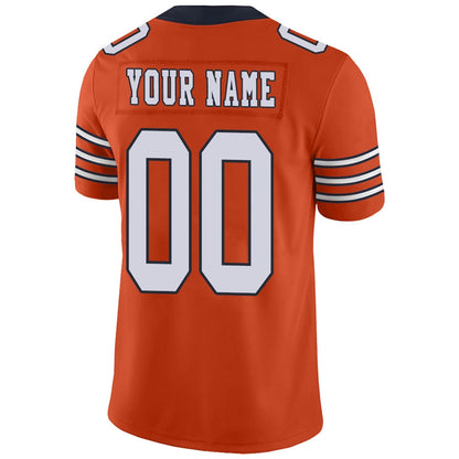 Custom Football Jerseys Team Player or Personalized Design Your Own Name for Men's Women's Youth Jerseys Navy