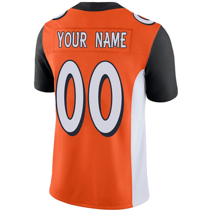 Custom Football Jerseys Team Player or Personalized Design Your Own Name for Men's Women's Youth Jerseys Orange