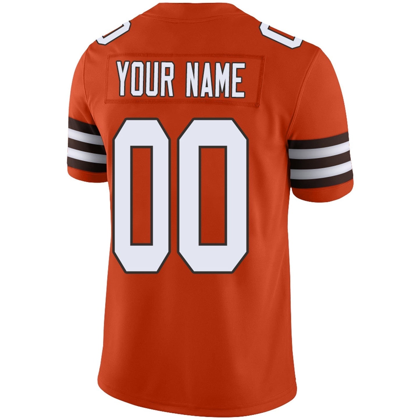 Custom Football Jersey Team Player or Personalized Design Your Own Name for Men's Women's Youth Jerseys Brown