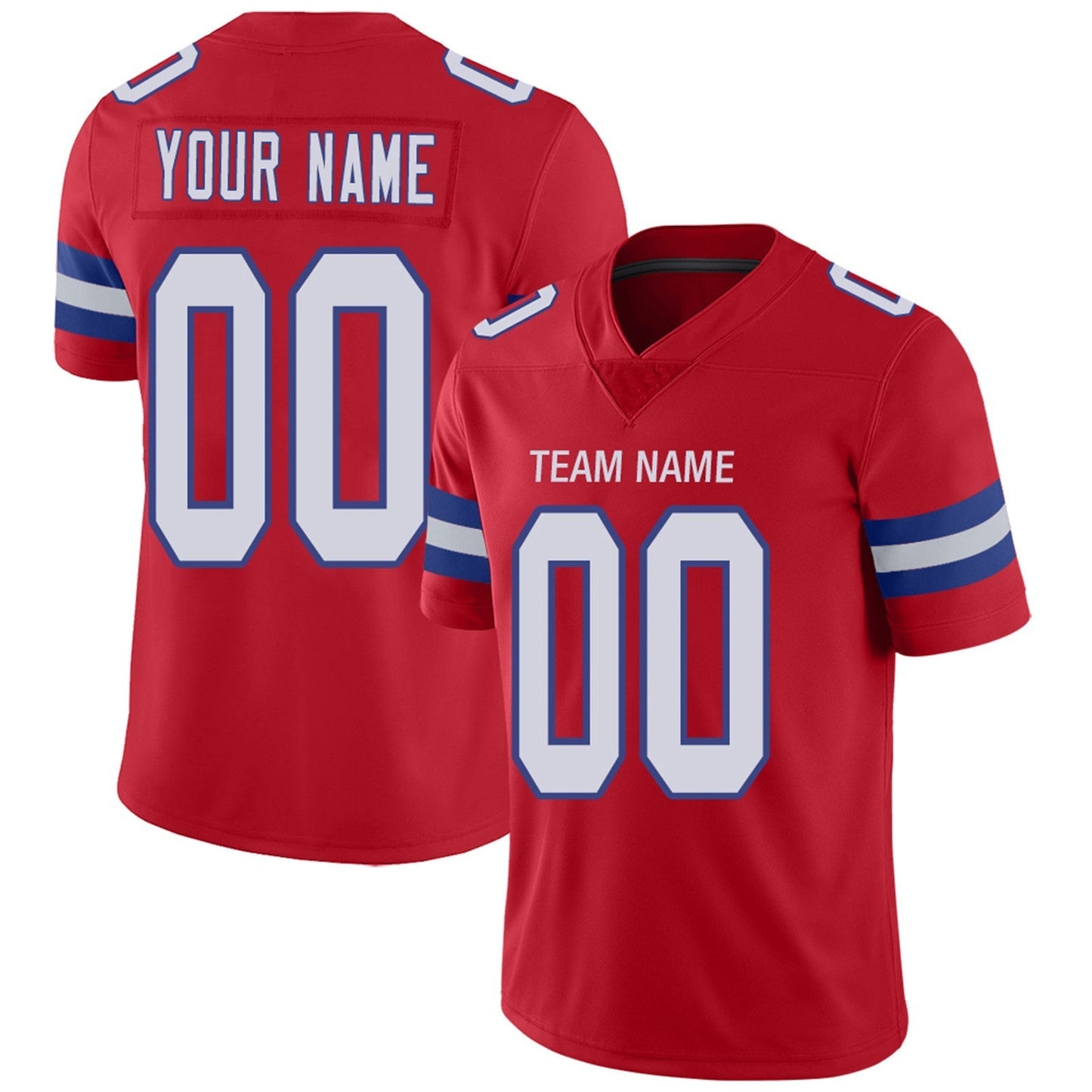 Custom Football Jerseys Team Player or Personalized Design Your Own Name for Men's Women's Youth Jerseys Navy