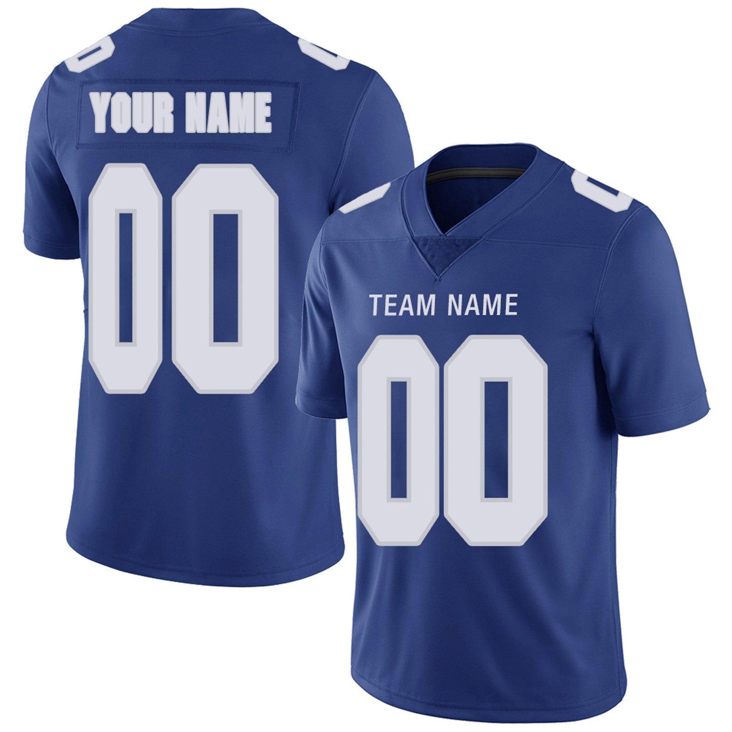 Custom Football Jerseys Team Player or Personalized Design Your Own Name for Men's Women's Youth Jerseys Navy