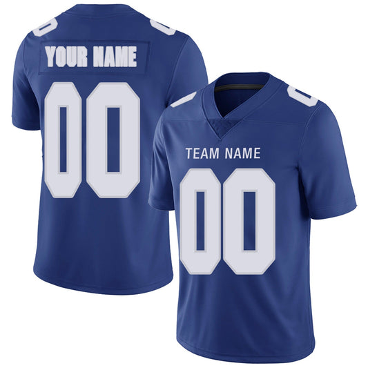 Custom Football Jerseys Team Player or Personalized Design Your Own Name for Men's Women's Youth Jerseys Navy
