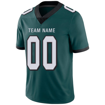 Custom Football Jerseys Team Player or Personalized Design Your Own Name for Men's Women's Youth Jerseys Green