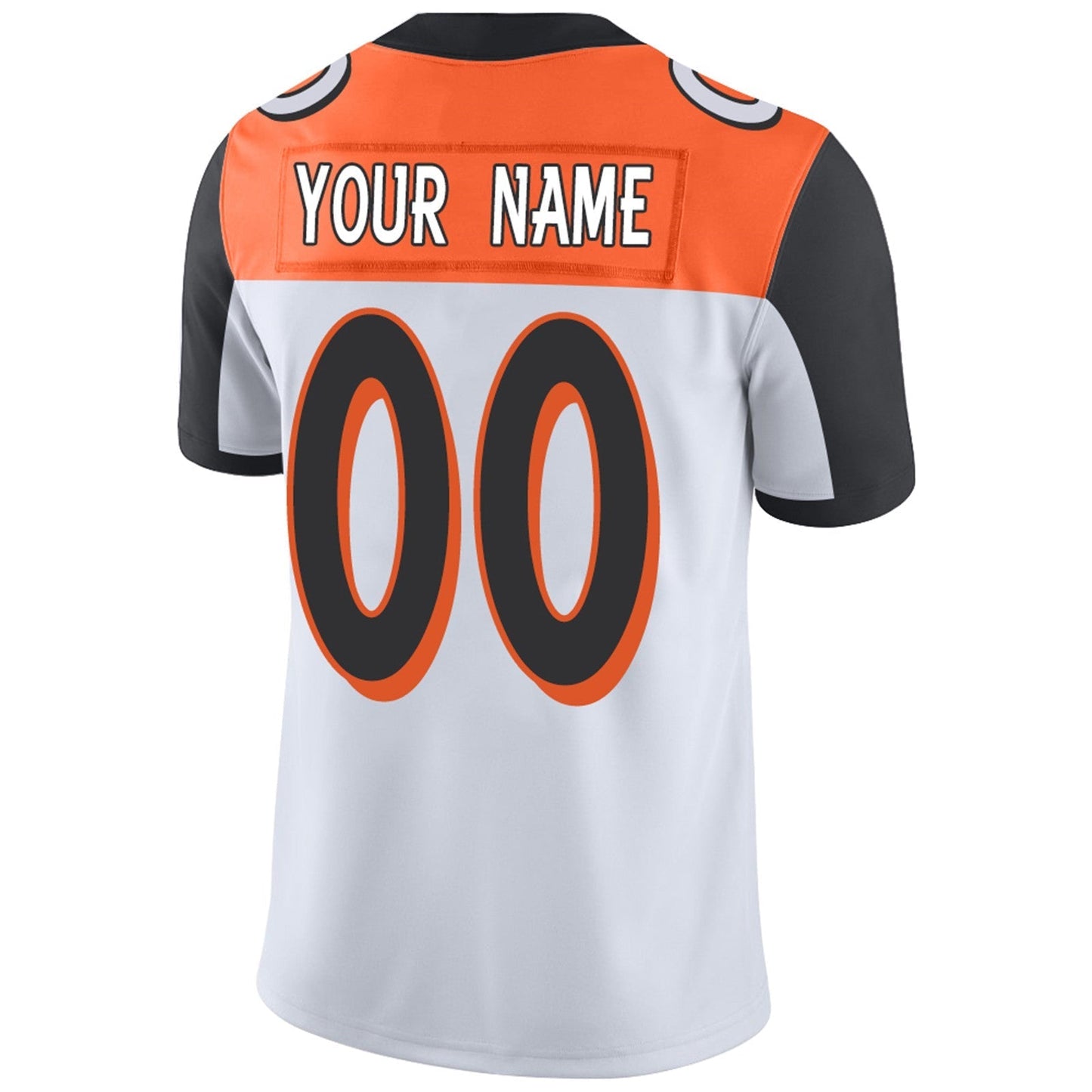 Custom Football Jerseys Team Player or Personalized Design Your Own Name for Men's Women's Youth Jerseys Orange