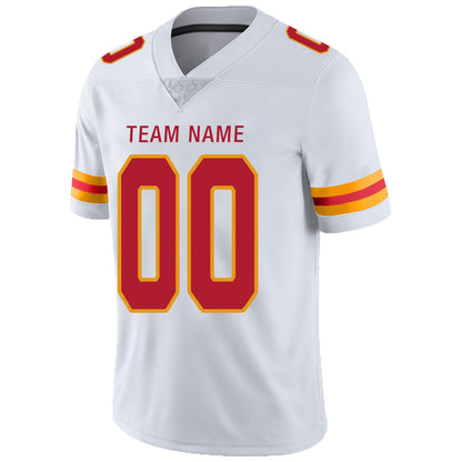 Custom Football Jerseys Team Player or Personalized Design Your Own Name for Men's Women's Youth Jerseys Red