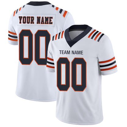 Custom Football Jerseys Team Player or Personalized Design Your Own Name for Men's Women's Youth Jerseys Navy