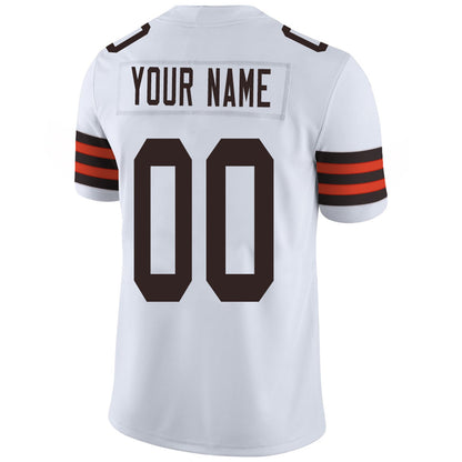 Custom Football Jersey Team Player or Personalized Design Your Own Name for Men's Women's Youth Jerseys Brown